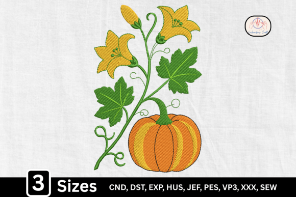 Autumn Fall Harvest Pumpkin Embroidery Design Review