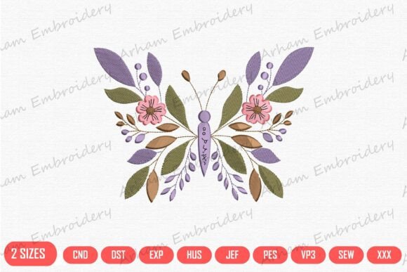 Boho Butterfly for Seasonal Embroidery Magic