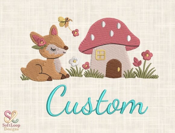 Custom Woodland Deer Embroidery Design Review