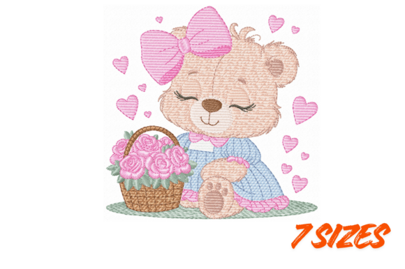 Cute Bear Embroidery Design Review for Business Use