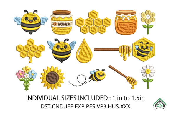 Cute Honey Bee Floral Mini Embroidery Review for Real Projects