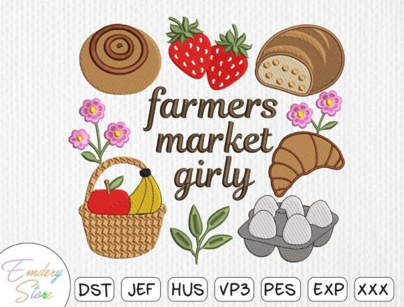 Farmers Market Girly Embroidery Design Review for Sellers