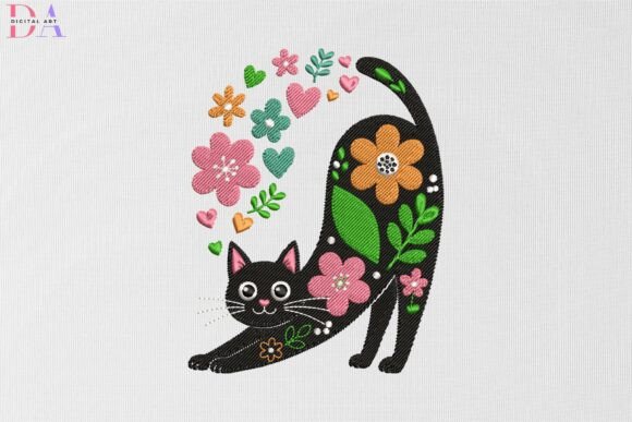 Floral Black Cat Stretch Review for Embroidery Sellers