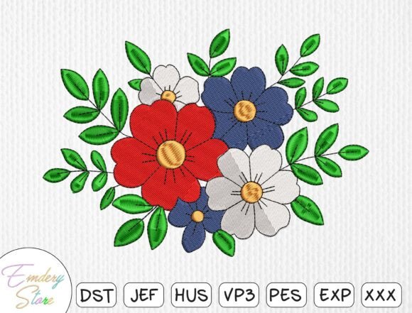 Floral Bouquet Embroidery Design Review for Boutique Sweatshirts