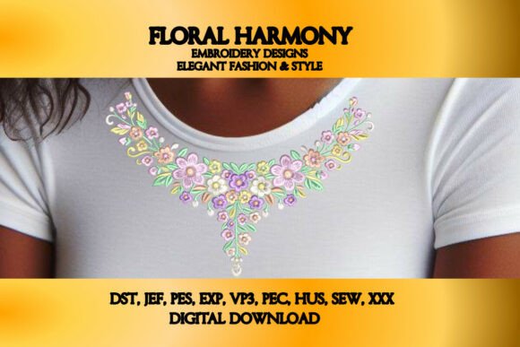 Floral Harmony Neckline Embroidery Review for Personalized Gift Products