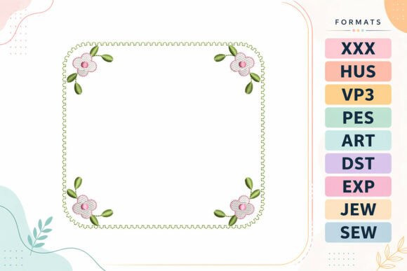 Floral Scalloped Frame Embroidery Review for Apparel Projects