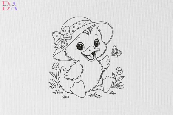 Happy Duckling in Polka Dot Sunhat Review for Small Business Embroidery