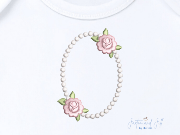 Pearl Dot Rose Frame Embroidery Design Review