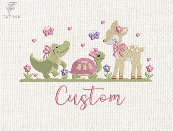 Review of Personalized Girl Animal Trio Embroidery