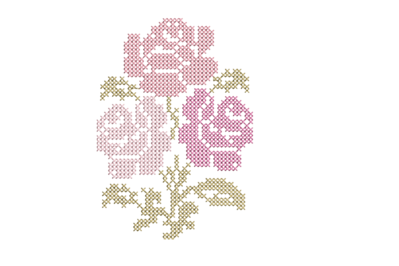 Rose Cross-Stitch Embroidery Design Review