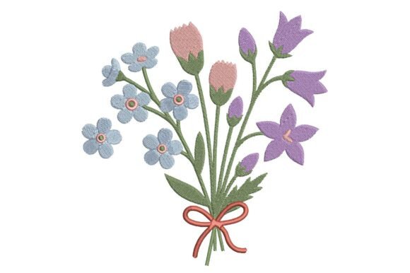 Spring Flower Bouquet Embroidery Design Review