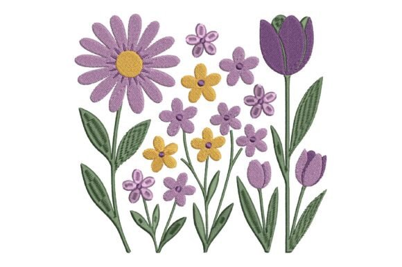 Spring Flower Set Embroidery Design Review for Sellers